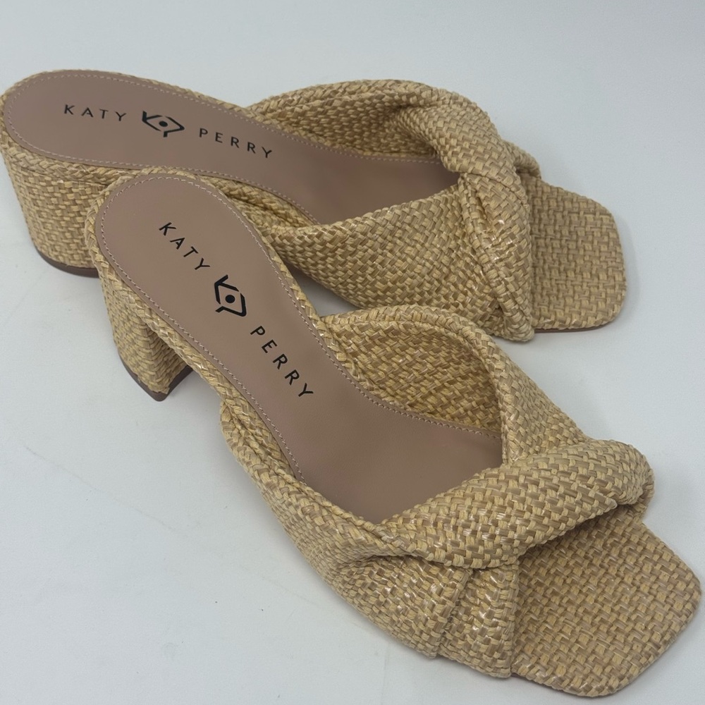 Katy Perry Collections Beige Woven Mules